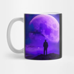 Man Looks at Planet Mug